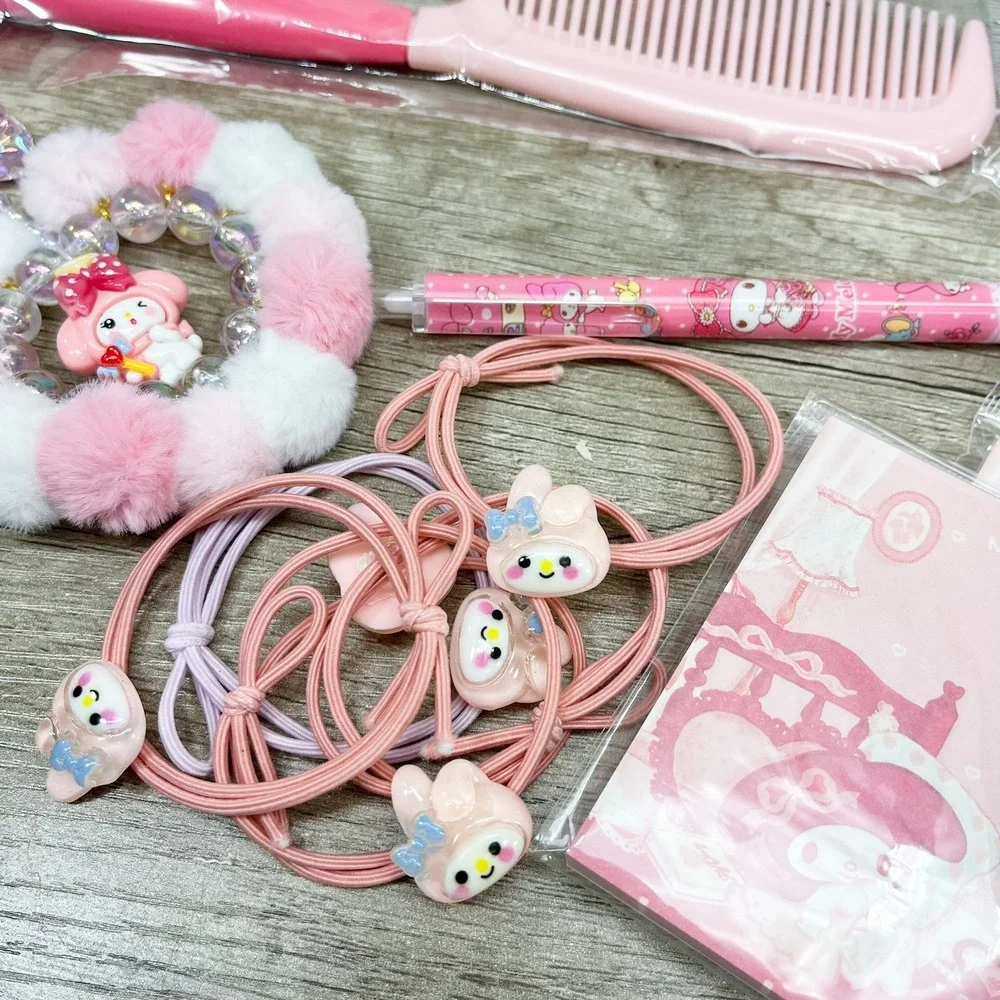 Sanrio My Melody Stationery Accessory Lot Stickers Notebook Headband Pen Bundle